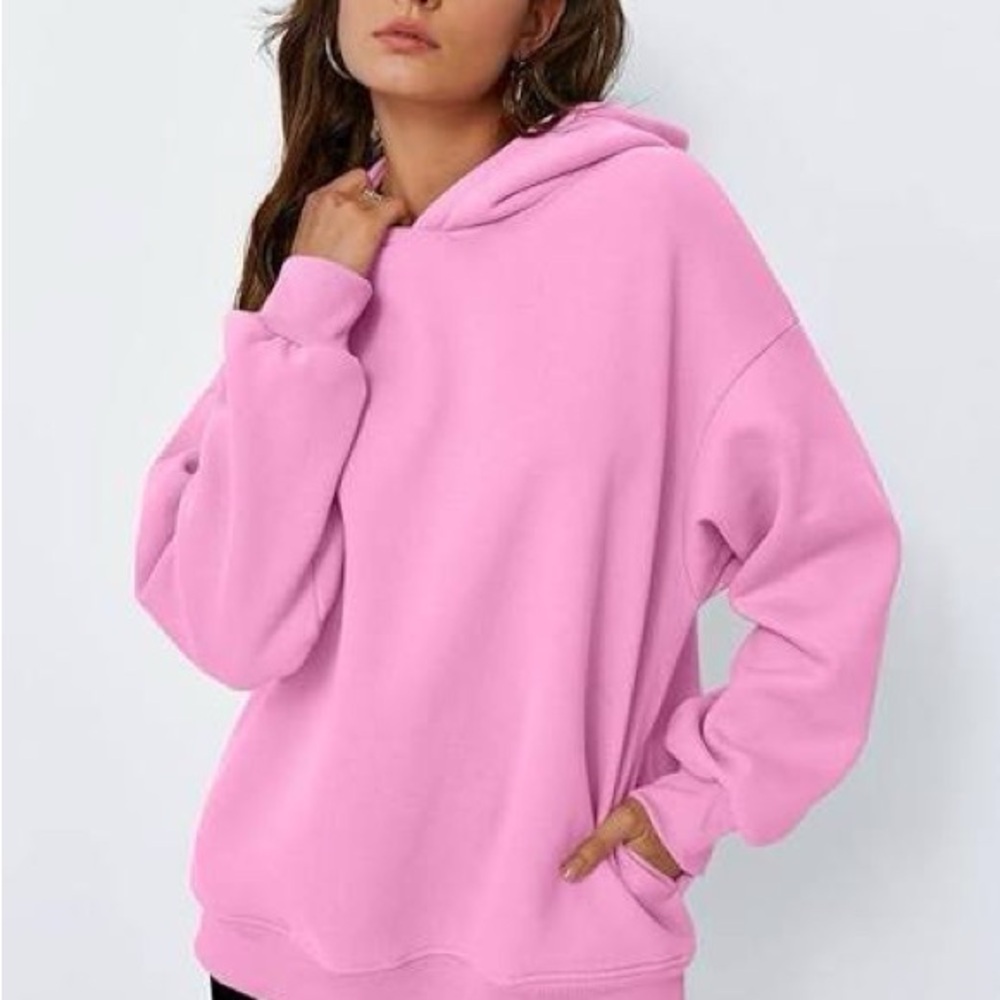 Women's Cozy Pink Hoodie Sweatshirt